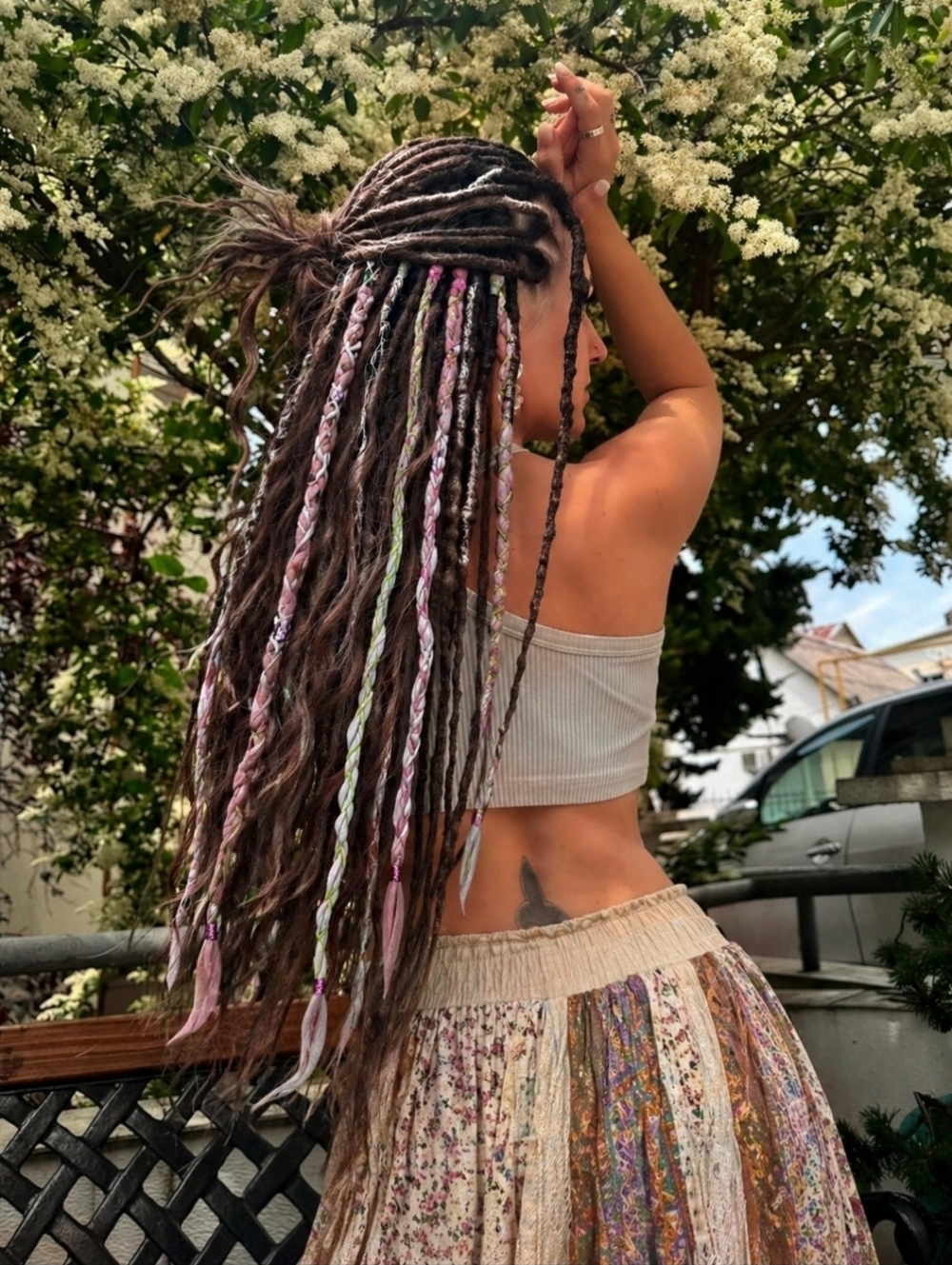 4/$15 3pc Braids Dread Clip In Extension Deco & Charms Viking Boho Summer